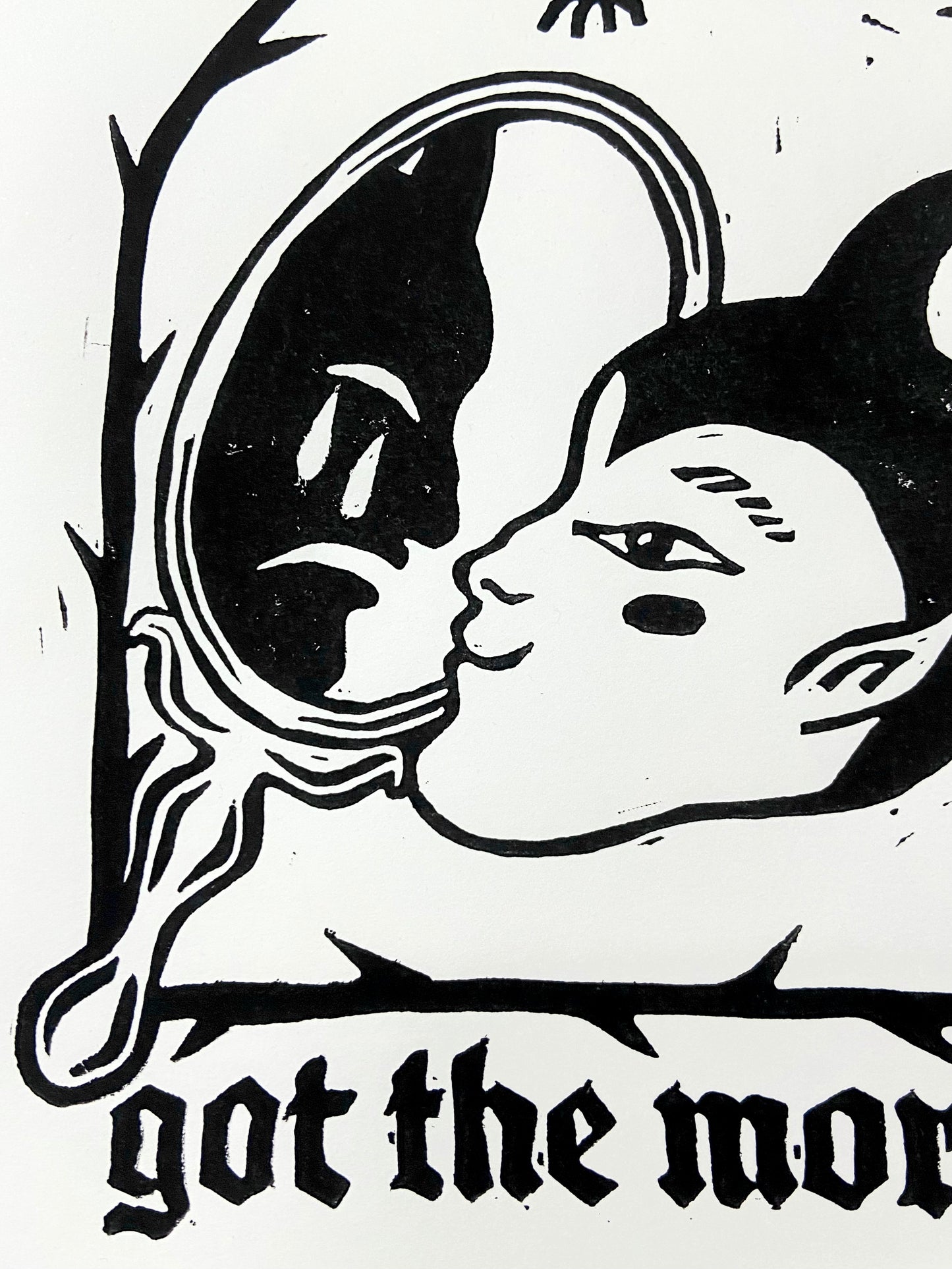 Got the Morbs Lino Print