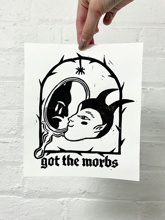 Got the Morbs Lino Print